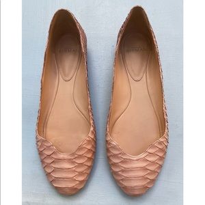 Alexandre Birman Shoes - Scalloped Leather Ballet Flats